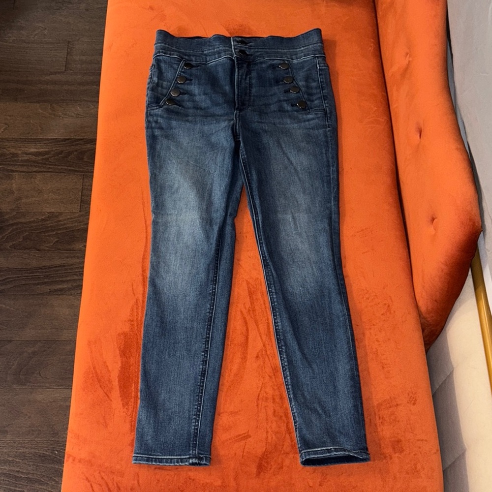 Express Blue Skinny Jeans with Stretchy Fit